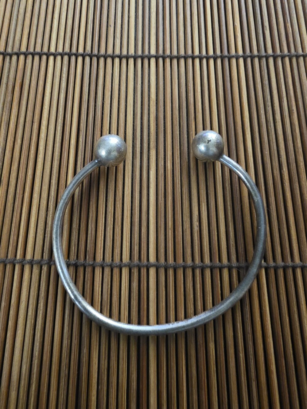 Sterling Silver Ball Cuff Bracelet (Vintage)